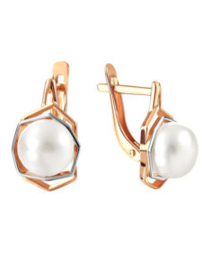 Серьги с речным жемчугом