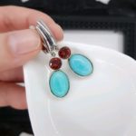 Серьги с амазонитом