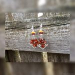 Серьги с янтарём